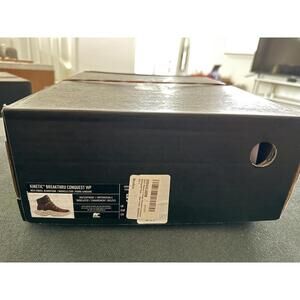 Sorel kinetic breakthru conquest waterproof boot new cinder bloodstone W size 5